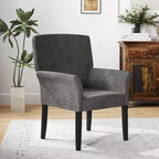 Chaise visiteur/d'appoint/fauteuil de bureau Costway avec pieds en bois d'hévéa