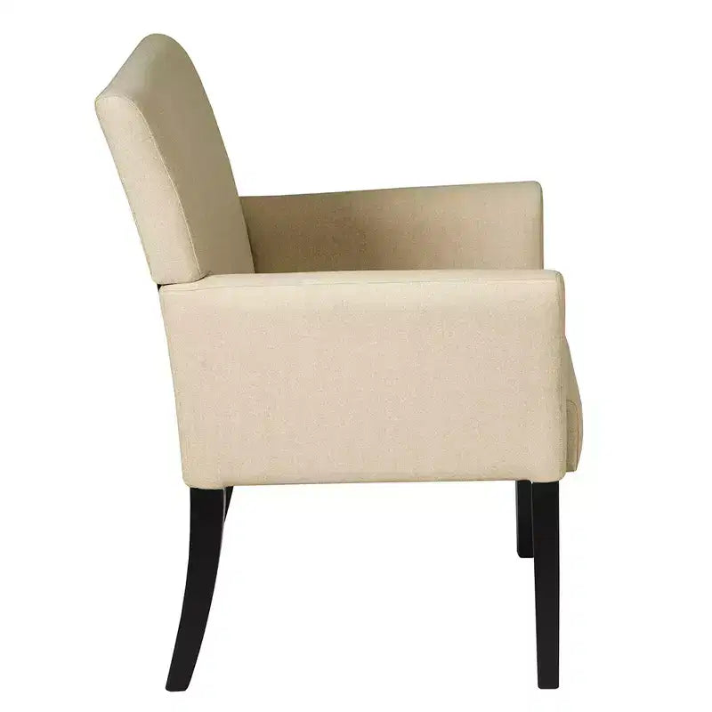 Chaise visiteur/d'appoint/fauteuil de bureau Costway avec pieds en bois d'hévéa
