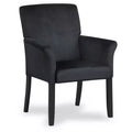 Chaise visiteur/d'appoint/fauteuil de bureau Costway avec pieds en bois d'hévéa