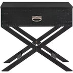 Passion Furniture Xavier 1-Drawer Nightstand (25 in. H x 27 in. W x 16 in. D)