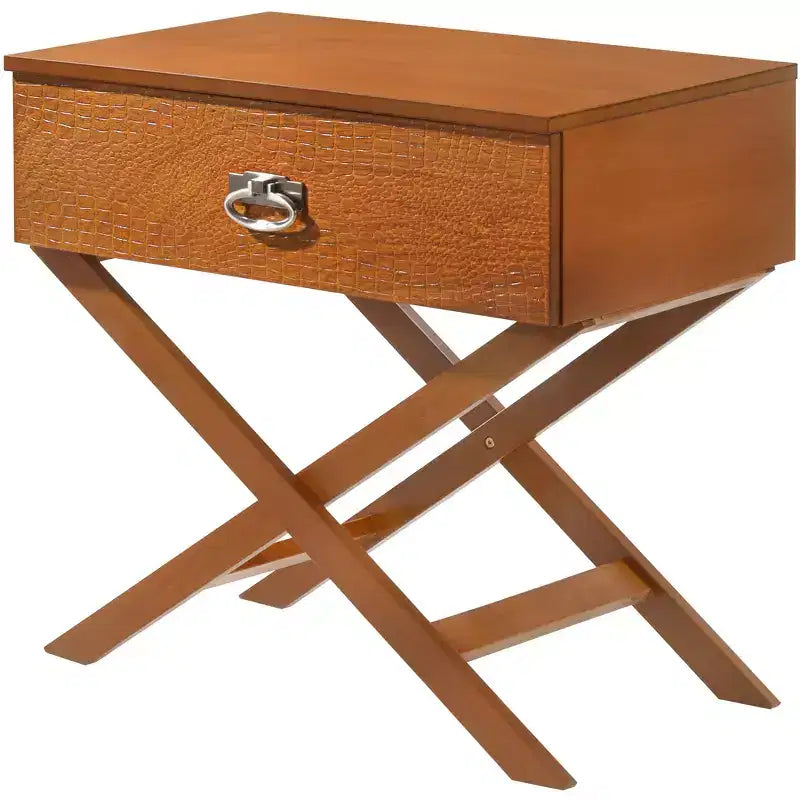 Table de chevet à 1 tiroir Xavier de Passion Furniture (63,5 cm H x 68,6 cm L x 40,6 cm P)