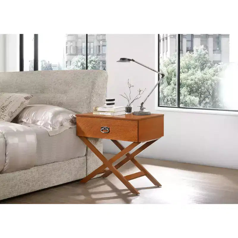 Table de chevet à 1 tiroir Xavier de Passion Furniture (63,5 cm H x 68,6 cm L x 40,6 cm P)