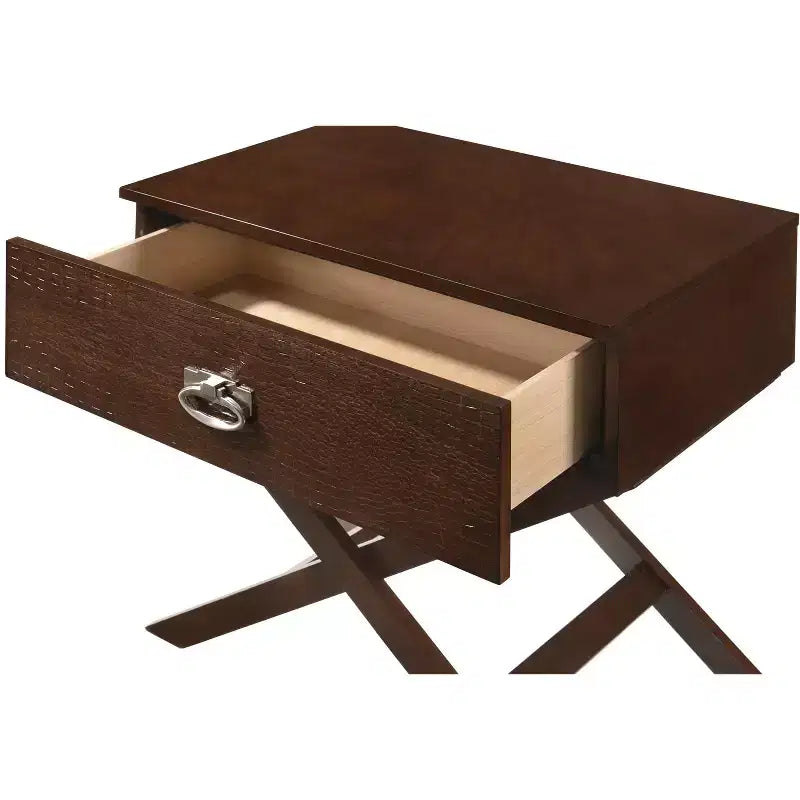 Table de chevet à 1 tiroir Xavier de Passion Furniture (63,5 cm H x 68,6 cm L x 40,6 cm P)