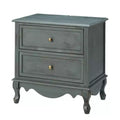 Table d'appoint Galatea 24" avec 2 tiroirs et station de charge | KARAT HOME