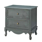 Table d'appoint Galatea 24" avec 2 tiroirs et station de charge | KARAT HOME
