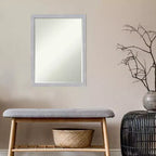 Miroir Mural de Salle de Bain Amanti Art Grace Biseauté Étroit Brossé Petite