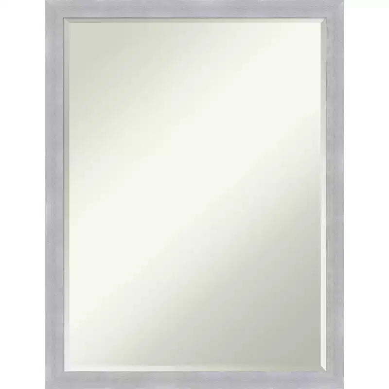 Miroir Mural de Salle de Bain Amanti Art Grace Biseauté Étroit Brossé Petite