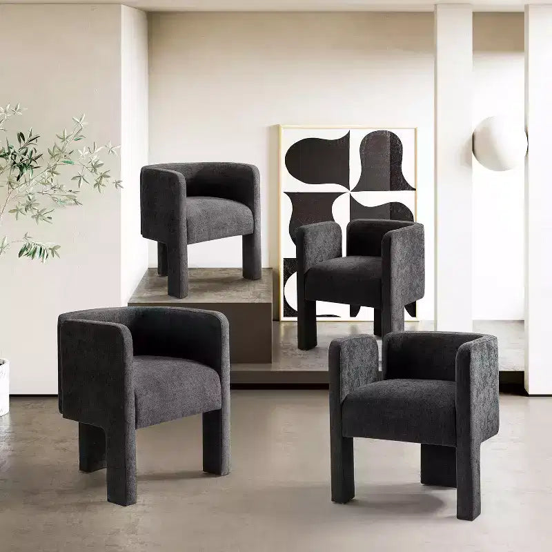 Elias Dining Chair with Three-legged Design Set of 4 ART OF LIVING DESIGNS