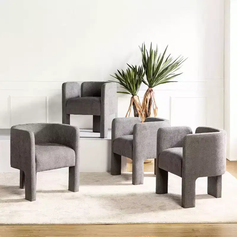 Chaise de salle à manger Elias avec piétement à trois pieds, lot de 4, par ART OF LIVING DESIGNS