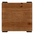 Table à thé carrée en bois Kate and Laurel Lintz, 12x12x30, marron