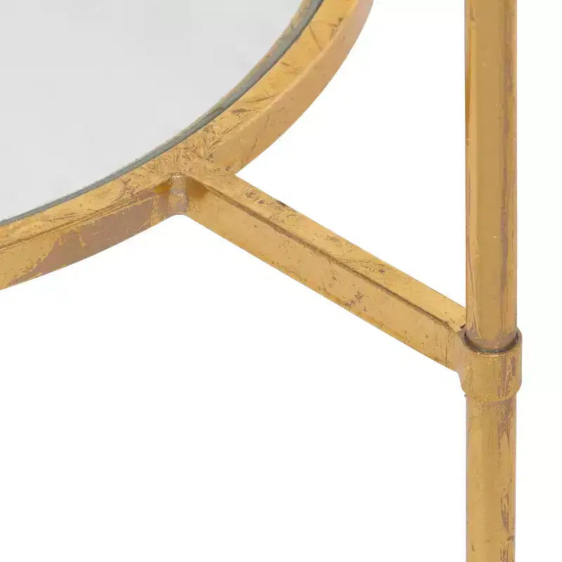 Table d'appoint carrée en métal Tulare Kate and Laurel, 18,25x18,25x23,25, or