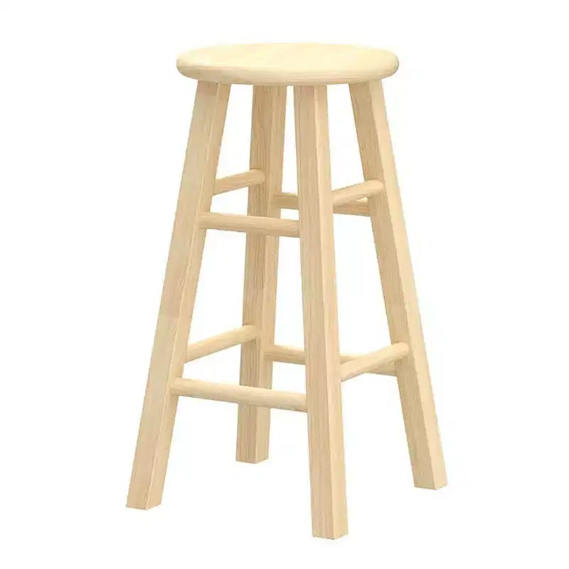 Tabourets de bar PJ Wood Classic Round Seat de 61 cm, naturels (lot de 10)