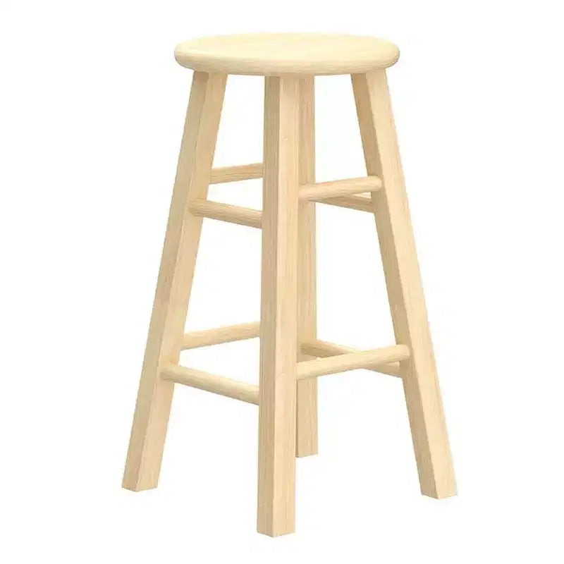 Tabourets de bar PJ Wood Classic Round Seat de 61 cm, naturels (lot de 10)