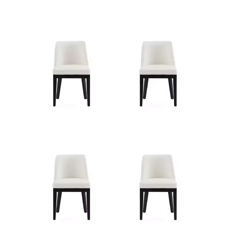 Lot de 4 Chaises de Salle à Manger Modernes en Similicuir Gansevoort - Manhattan Comfort