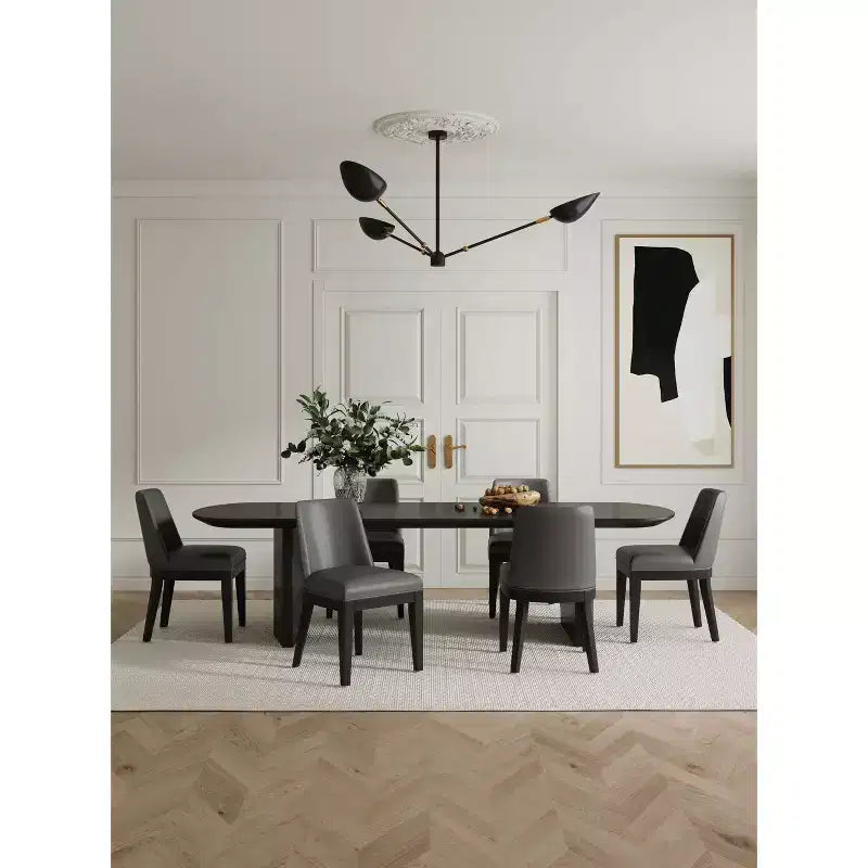 Lot de 4 Chaises de Salle à Manger Modernes en Similicuir Gansevoort - Manhattan Comfort