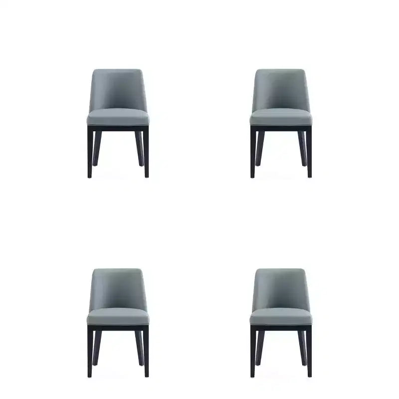 Lot de 4 Chaises de Salle à Manger Modernes en Similicuir Gansevoort - Manhattan Comfort