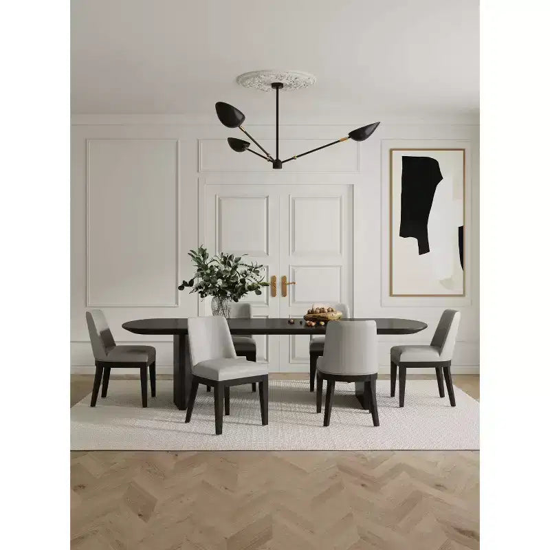 Lot de 4 Chaises de Salle à Manger Modernes en Similicuir Gansevoort - Manhattan Comfort