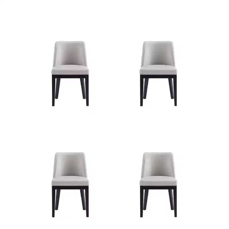 Lot de 4 Chaises de Salle à Manger Modernes en Similicuir Gansevoort - Manhattan Comfort