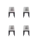 Lot de 4 Chaises de Salle à Manger Modernes en Similicuir Gansevoort - Manhattan Comfort