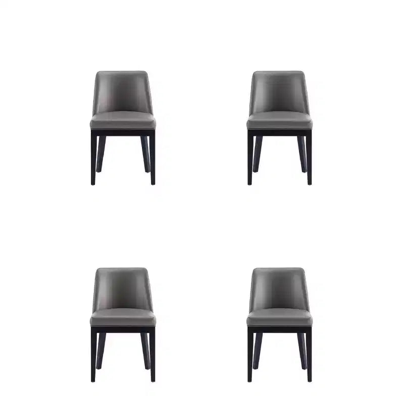 Lot de 4 Chaises de Salle à Manger Modernes en Similicuir Gansevoort - Manhattan Comfort