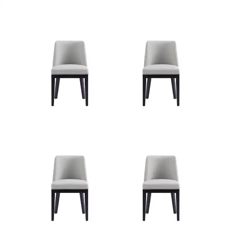 Lot de 4 Chaises de Salle à Manger Modernes en Similicuir Gansevoort - Manhattan Comfort
