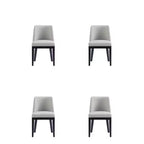 Lot de 4 Chaises de Salle à Manger Modernes en Similicuir Gansevoort - Manhattan Comfort