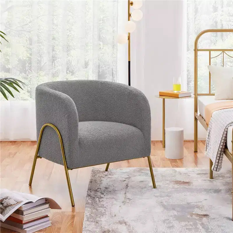 Fauteuil d'appoint contemporain Yaheetech en boucle, fauteuil club