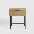 Modern Fluted 1 Drawer Side Table - Saracina Home