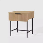 Table de chevet moderne 1 tiroir à cannelures - Saracina Home