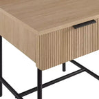 Table de chevet moderne 1 tiroir à cannelures - Saracina Home