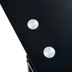 Table basse relevable en verre trempé, noire - ModernLuxe