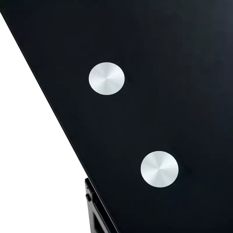 Table basse relevable en verre trempé, noire - ModernLuxe