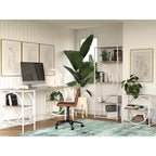 Bureau double piédestal Strafford RealRooms, chêne pâle