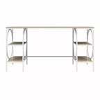 Bureau double piédestal Strafford RealRooms, chêne pâle
