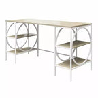 Bureau double piédestal Strafford RealRooms, chêne pâle