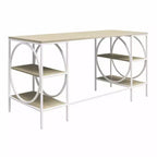 Bureau double piédestal Strafford RealRooms, chêne pâle