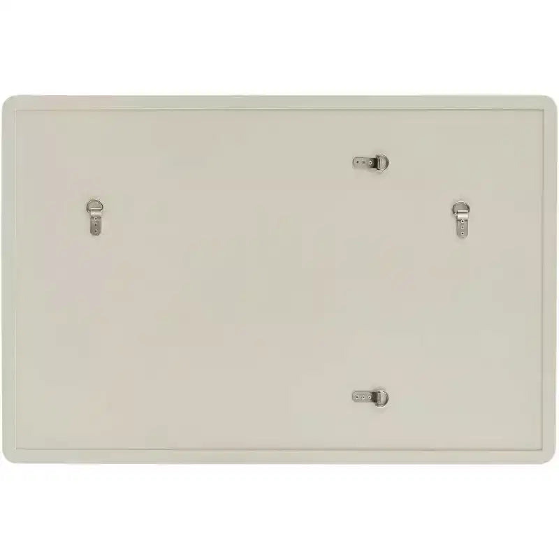 Noble Park Rodgers Miroir mural de courtoisie rectangulaire en verre biseauté moderne, cadre doré mat beige, 71 cm de large pour salle de bain, chambre, maison