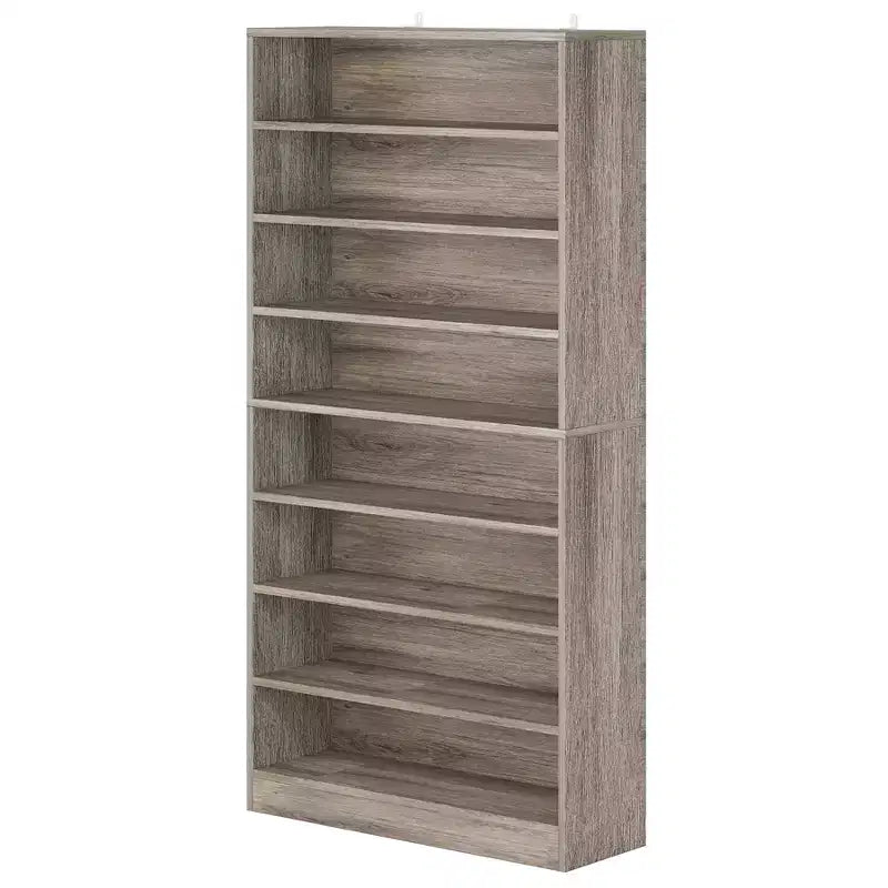 Meuble à chaussures autoportant en bois à 9 niveaux Lantine 70,8''