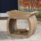 Tabouret d'appoint en orme Connor Uttermost