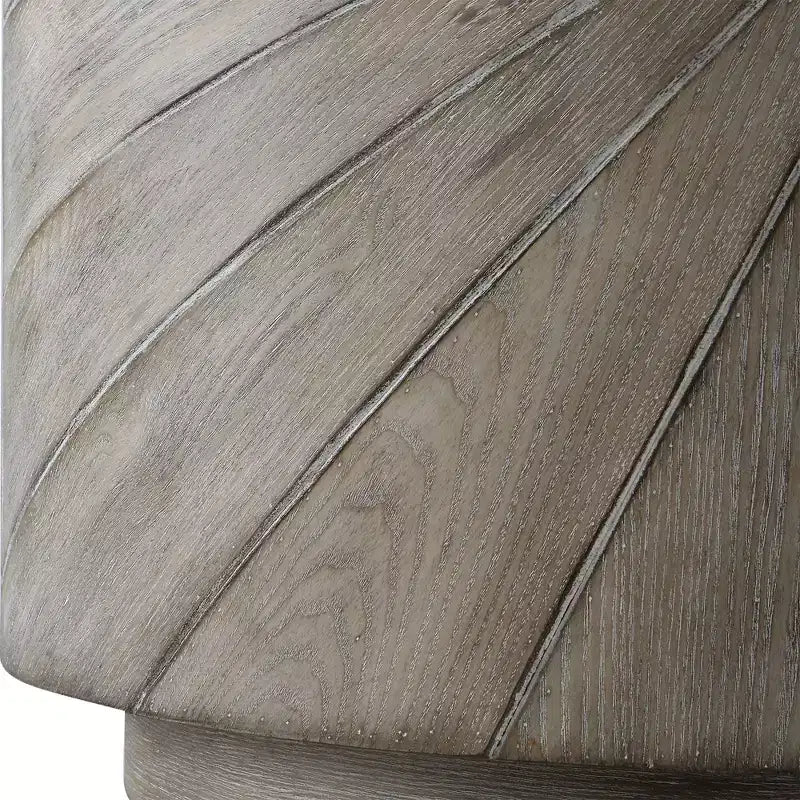 Table d'appoint en bois éclat d'étoile Uttermost Starshine 20 1/2 po, gris chaud