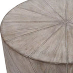 Table d'appoint en bois éclat d'étoile Uttermost Starshine 20 1/2 po, gris chaud