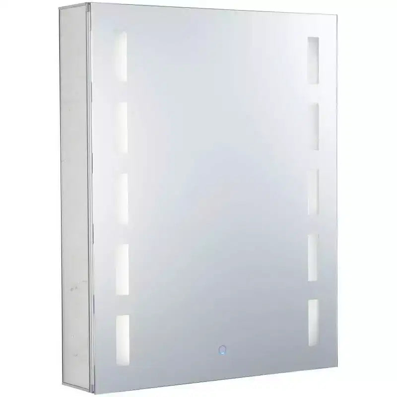 Armoire à pharmacie de salle de bain Fine Fixtures, aluminium, encastrée/en surface, miroir avec LED