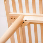 Banc d'entrée en bois massif du milieu du siècle Max & Lily