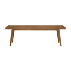 Banc d'entrée en bois massif du milieu du siècle Max & Lily