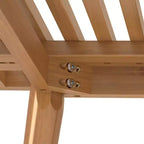 Banc d'entrée en bois massif du milieu du siècle Max & Lily