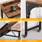 Table de lit Queen Size Lantine, bureau de lit avec support inclinable réglable, chariot mobile pour ordinateur portable, bureau d'ordinateur pour la maison et l'hôpital