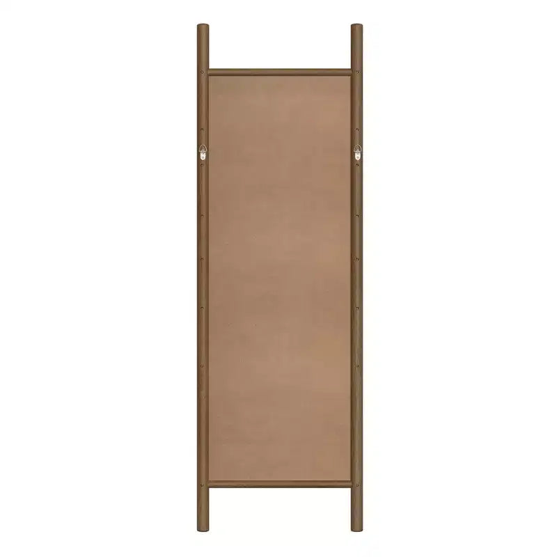 Dovelina Miroir sur pied rectangulaire avec cadre en bois