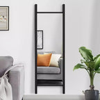 Dovelina Miroir sur pied rectangulaire avec cadre en bois