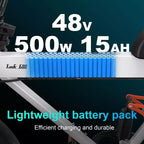 Vélo électrique Promounts Goldoro Tank600 500W 20 pouces, blanc