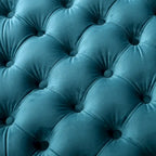 Jaymee Ottoman en Velours Capitonnage Moderne et Glamour